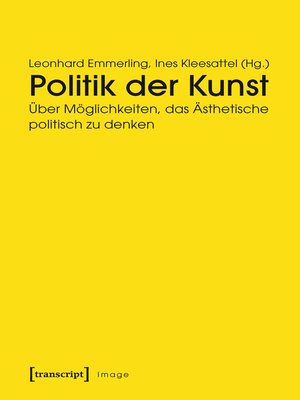 cover image of Politik der Kunst